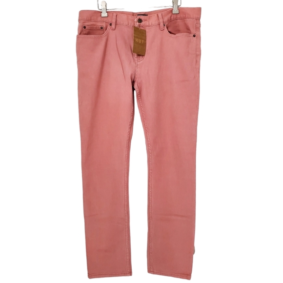 HUF WORLDWIDE Men's 5 Pocket Bull Denim Jeans sz 34✨️🆕️ - Picture 4 of 9